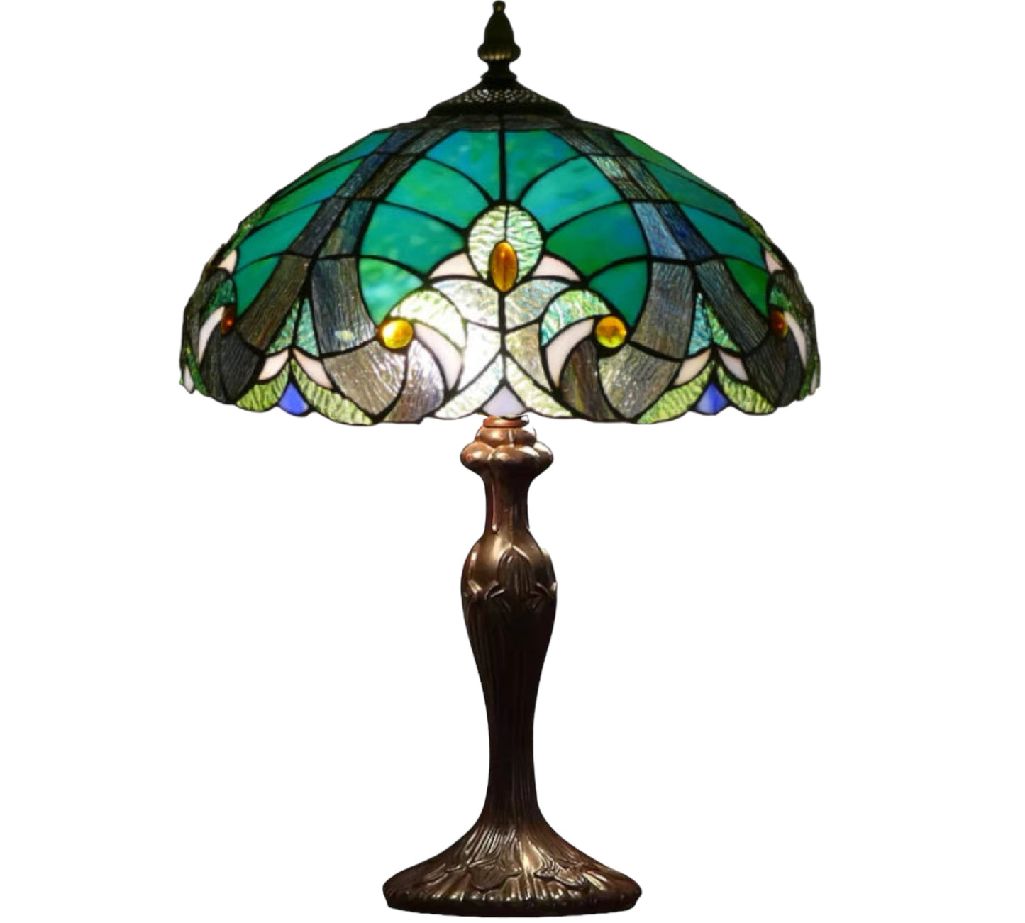 CDH 16" Tiffany Table Lamp 40cm Shade (15011)