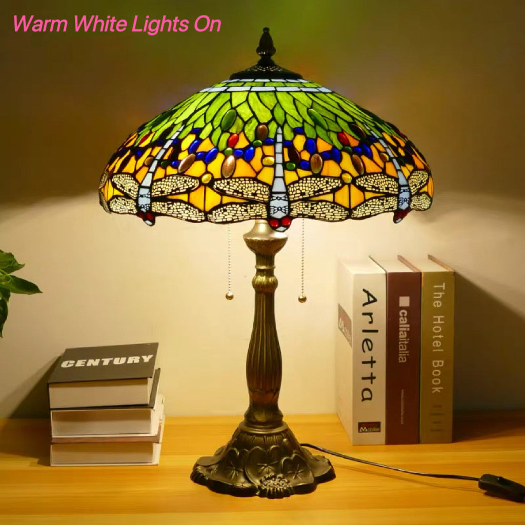 CDH 18" XLARGE Tiffany Table Lamp 46cm Shade (19015T)
