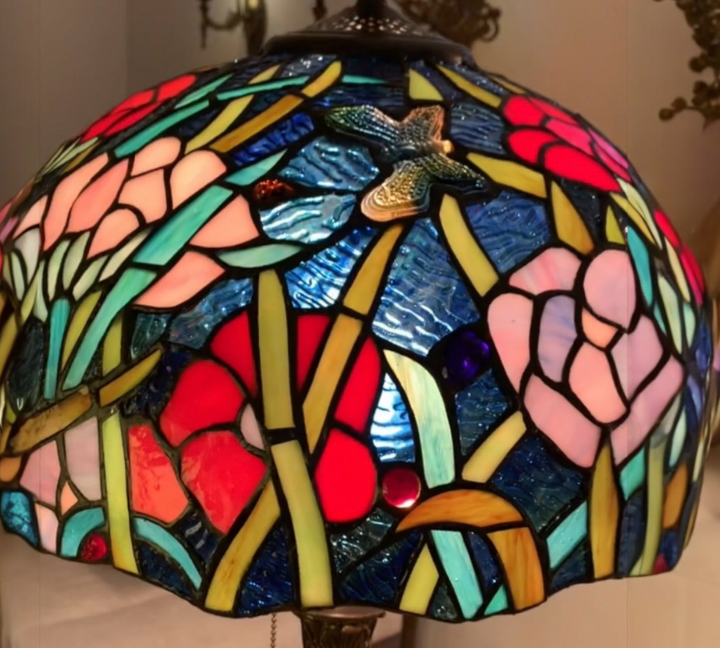 CDH 16" Tiffany Table Lamp 40cm Shade (15023)
