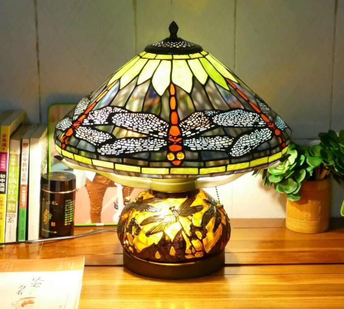 CDH 16" Tiffany Table Lamp 40cm Shade (15063)
