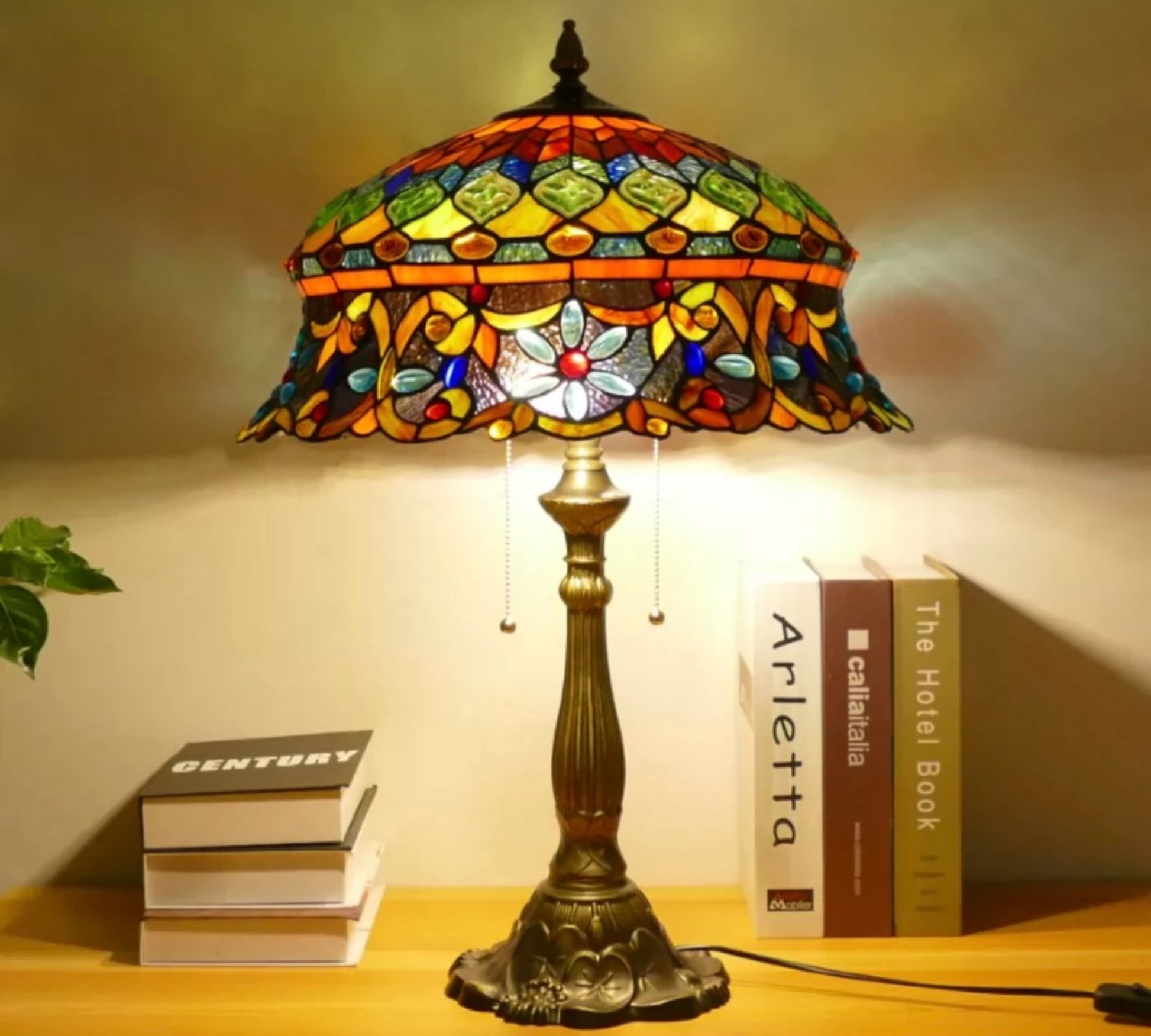 CDH 18" XLARGE Tiffany Table Lamp 46cm Shade (19002T)