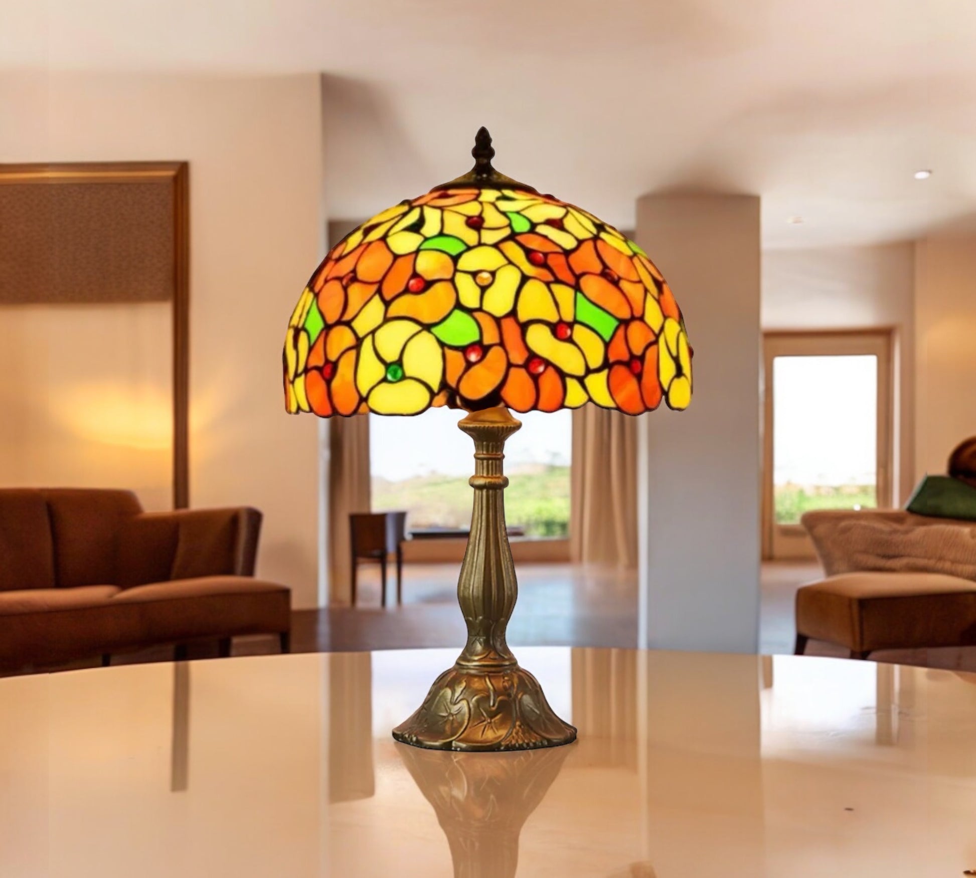 CDH 12" Tiffany Table Lamp (12701)