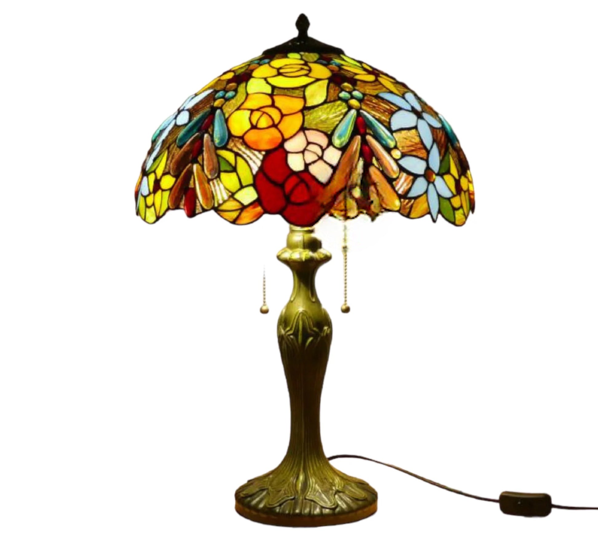 CDH 16" Tiffany Table Lamp 40cm Shade (15016)