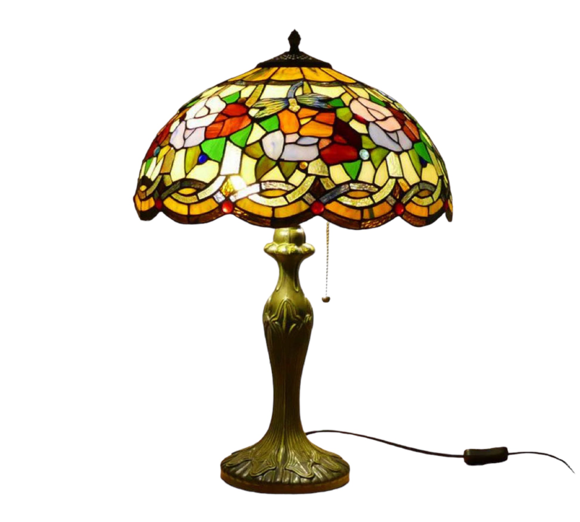 CDH 16" Tiffany Table Lamp 40cm Shade (15002)