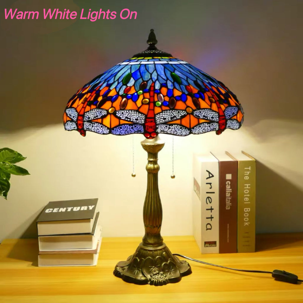 CDH 18" XLARGE Tiffany Table Lamp 46cm Shade (19014T)