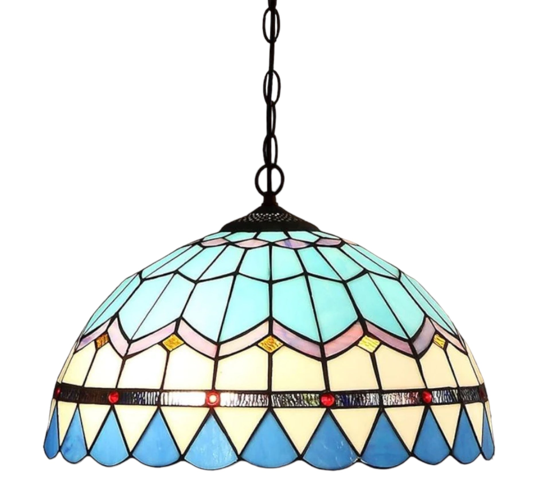 CDH 12" Tiffany Pendant Lamp 30cm shade (12101C)