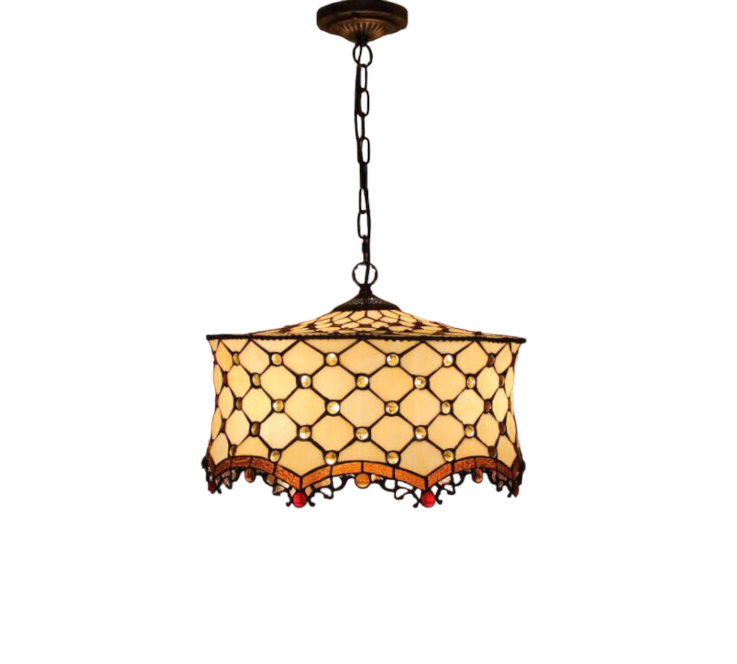 CDH 18" XLARGE Tiffany Pendant Lamp 46cm shade (19009C)