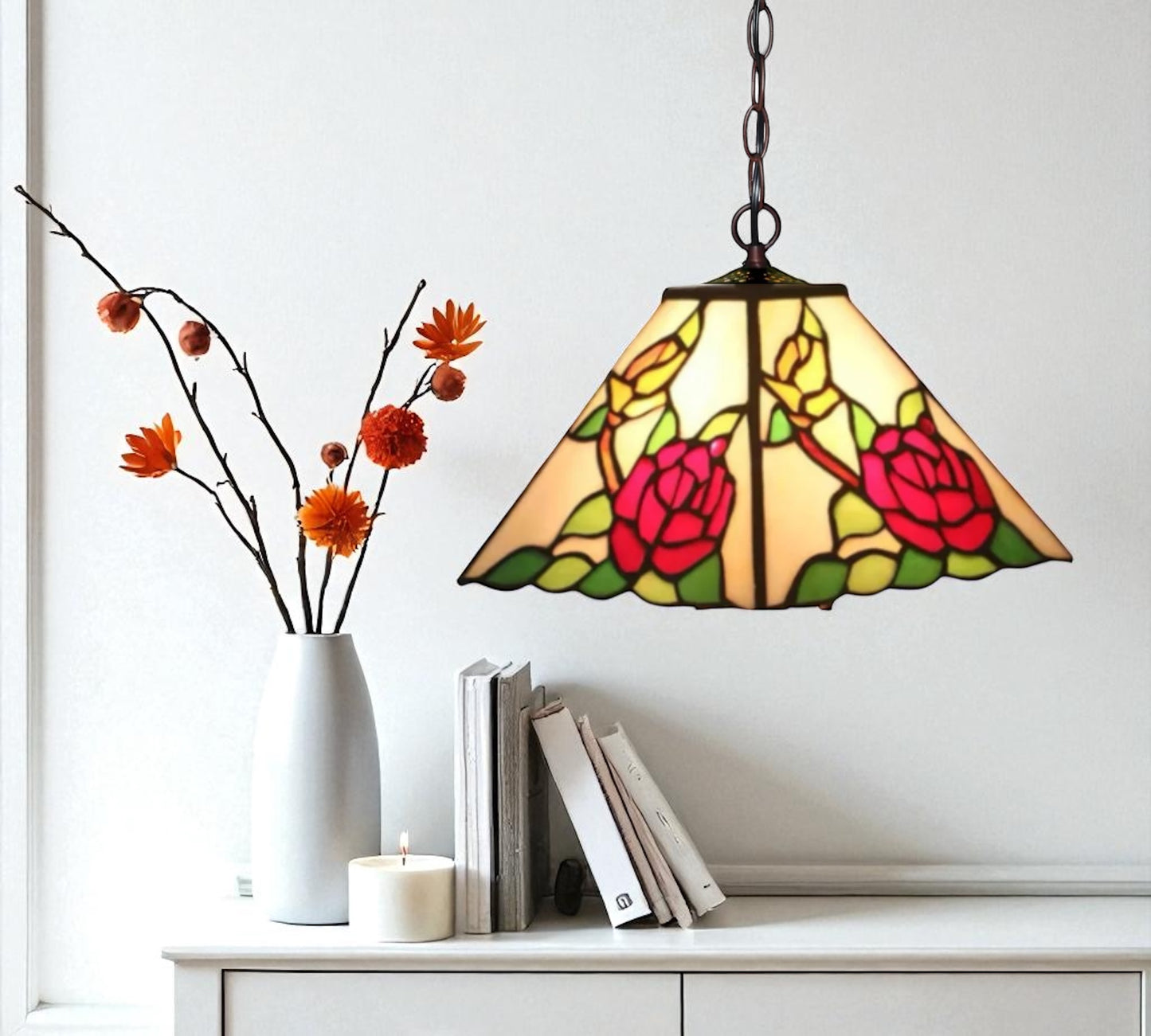 CDH 10" Tiffany Pendant Lamp (12094C)