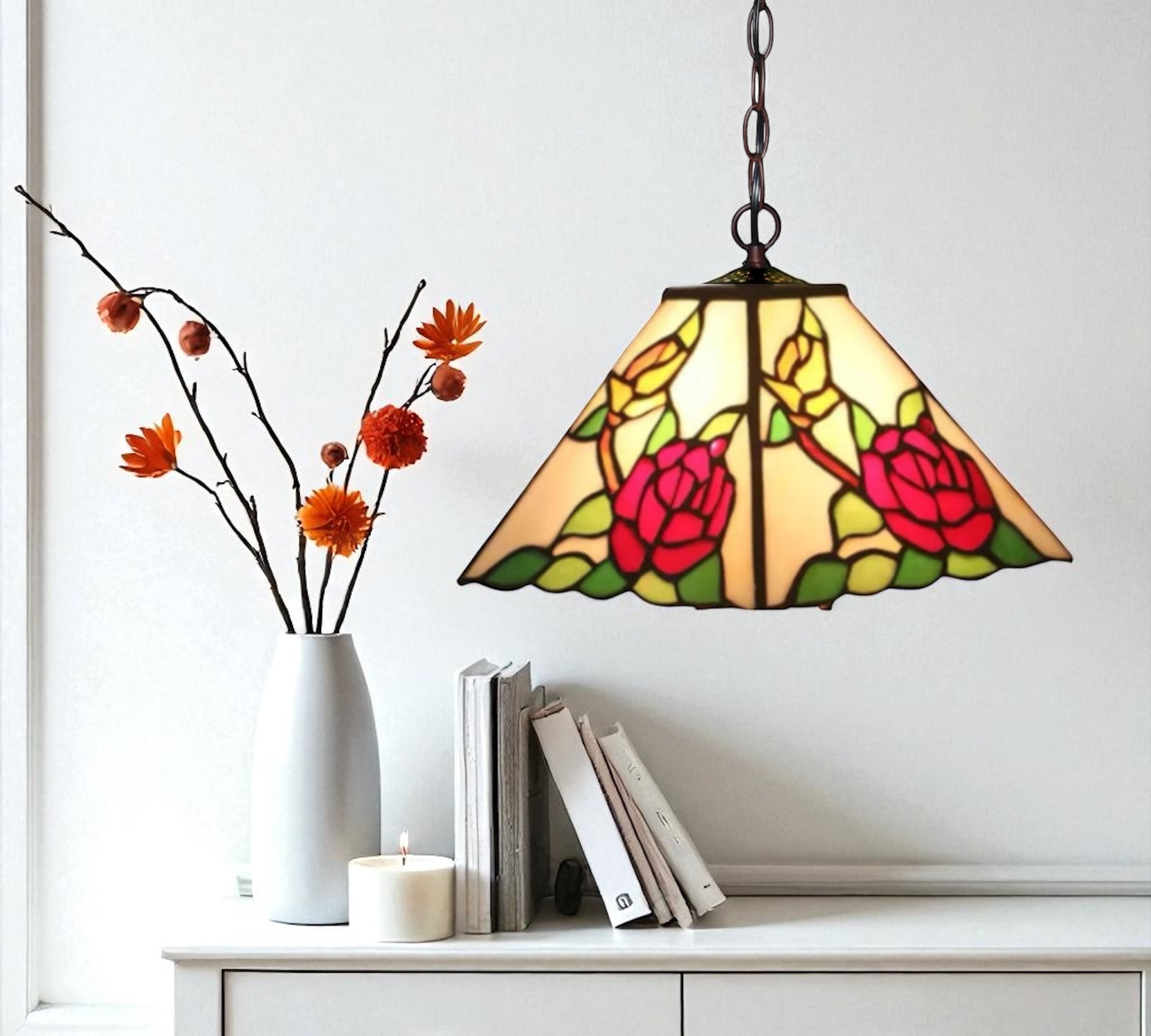 CDH 10" Tiffany Pendant Lamp (12094C)