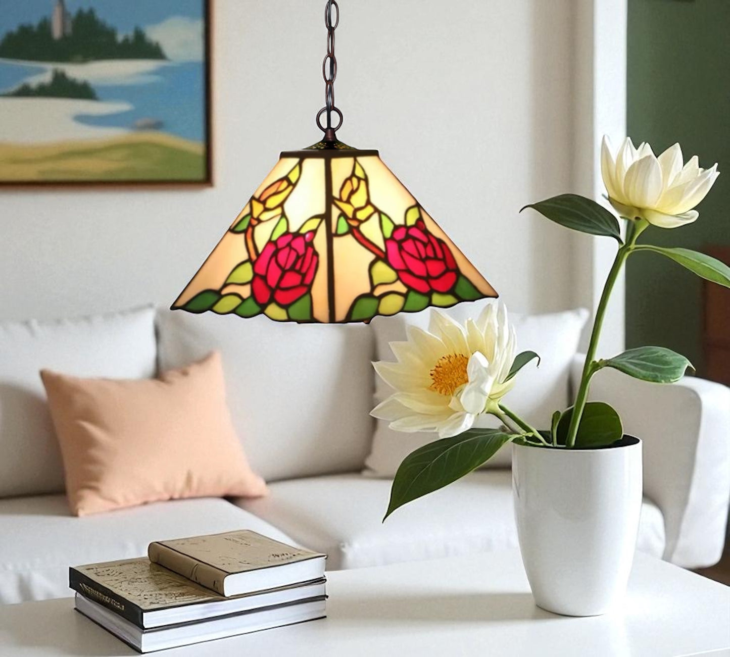 CDH 10" Tiffany Pendant Lamp (12094C)