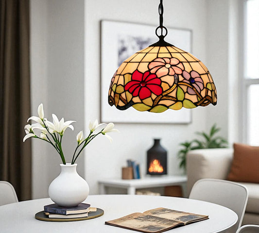 CDH 12" Tiffany Pendant Lamp 30cm shade (11002C)