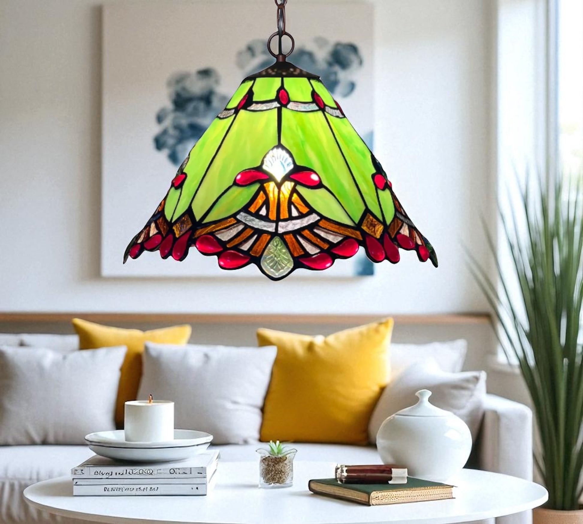 CDH 12" Tiffany Pendant Lamp 30cm shade (12001G_C)