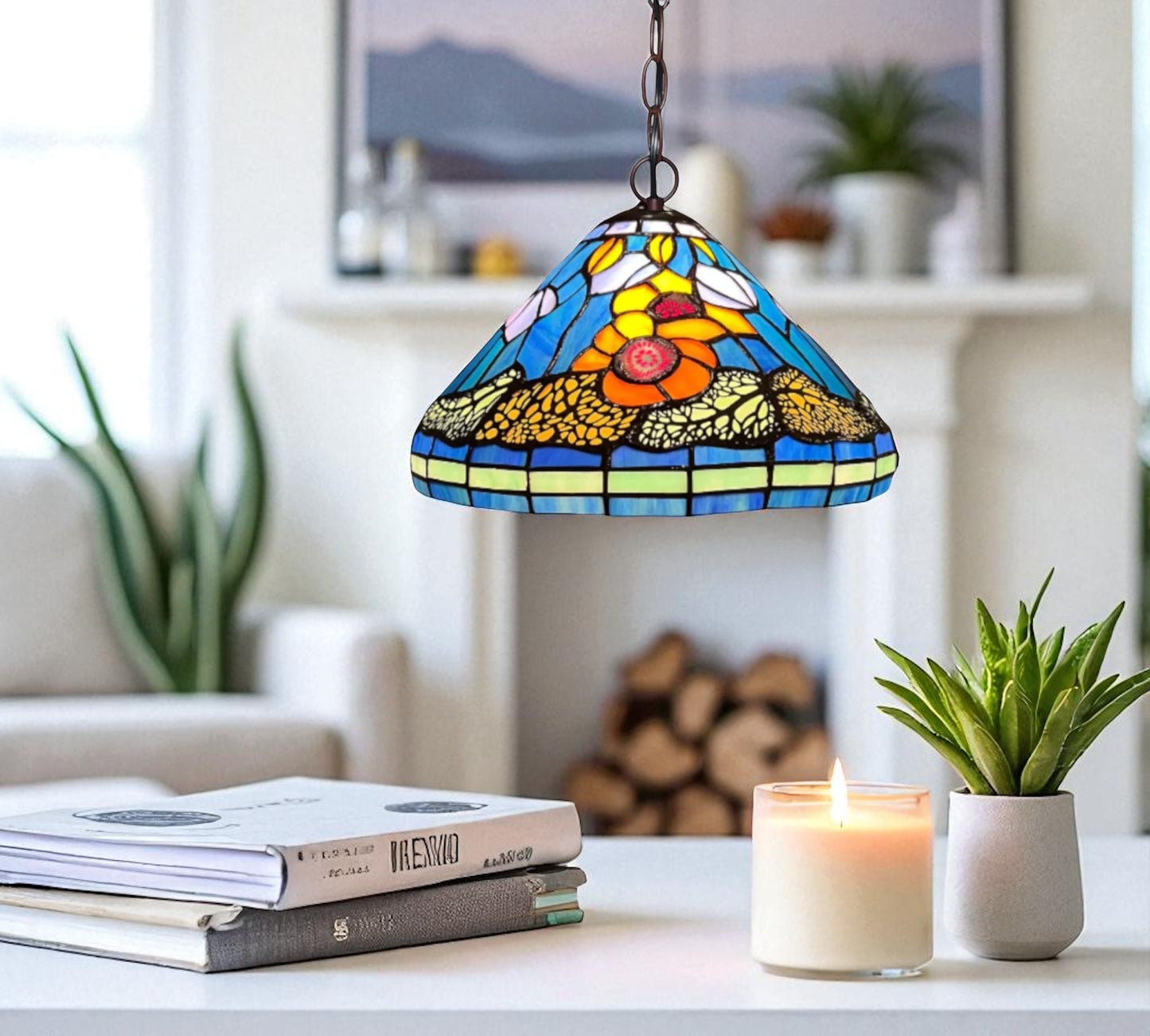 CDH 12" Tiffany Pendant Lamp 30cm shade (12003C)