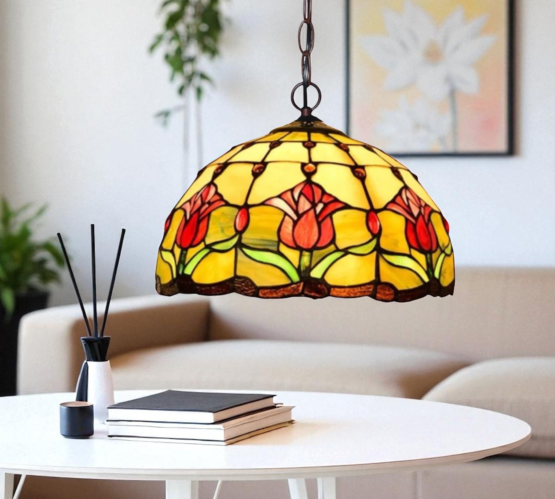 CDH 12" Tiffany Pendant Lamp 30cm shade (12009C)