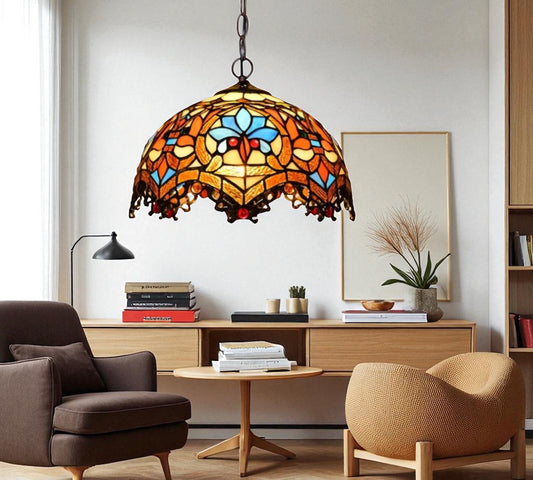 CDH 12" Tiffany Pendant Lamp 30cm shade (12011C)