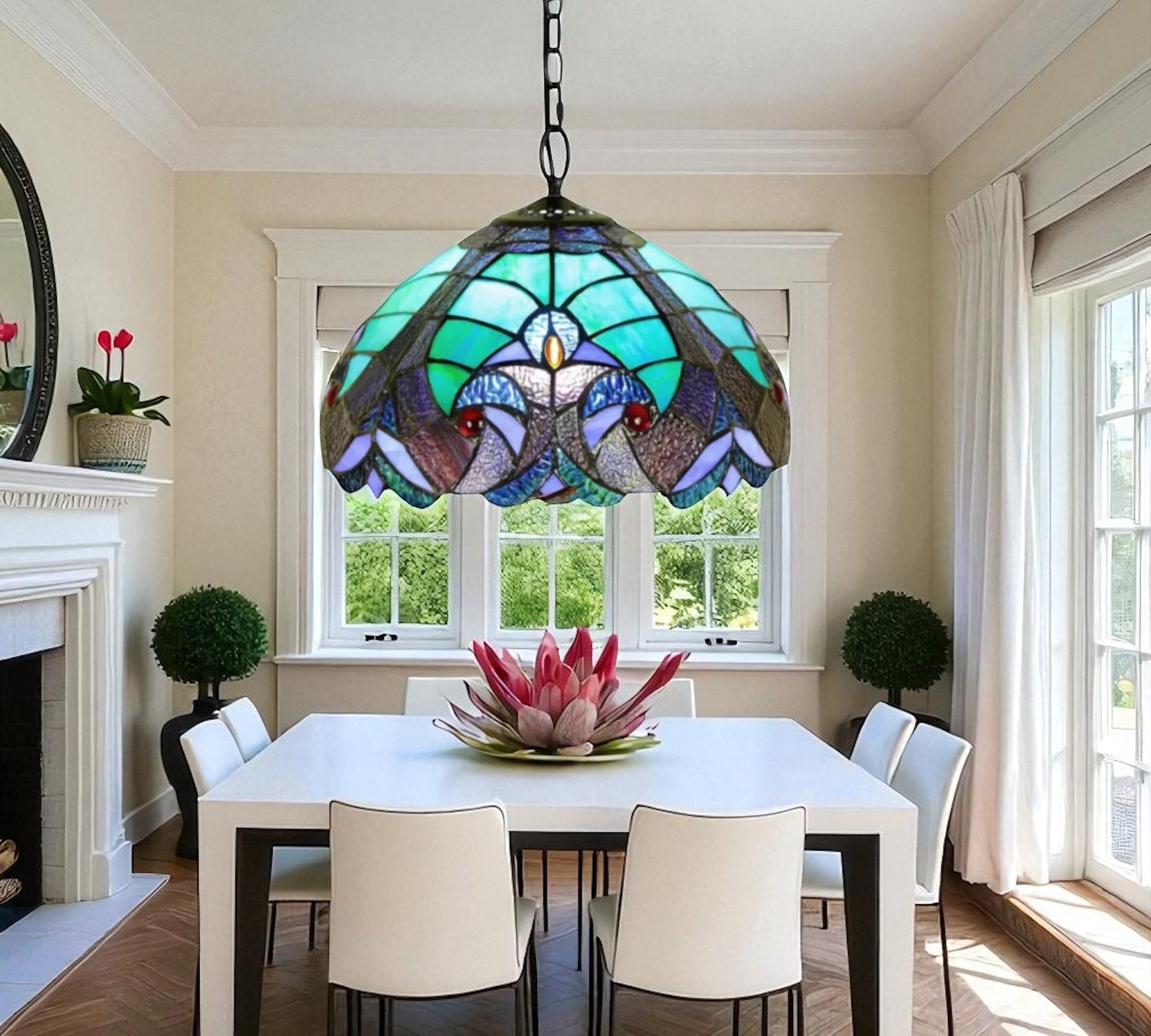 CDH 12" Tiffany Pendant Lamp 30cm shade (12013C)
