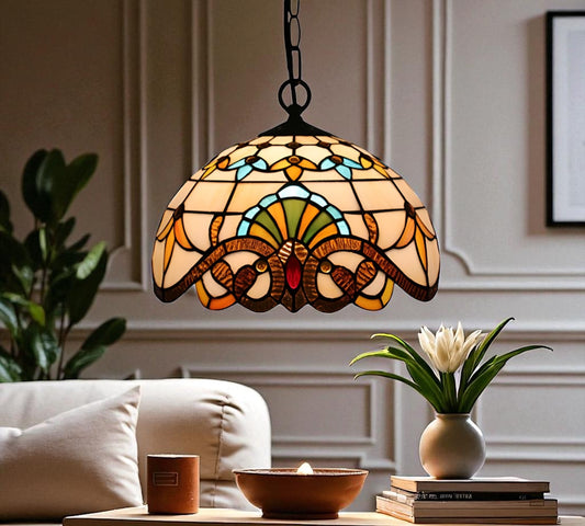 CDH 12" Tiffany Pendant Lamp 30cm shade (12025C)