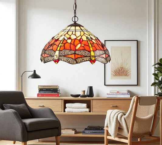 CDH 12" Tiffany Pendant Lamp 30cm shade (12035TC)
