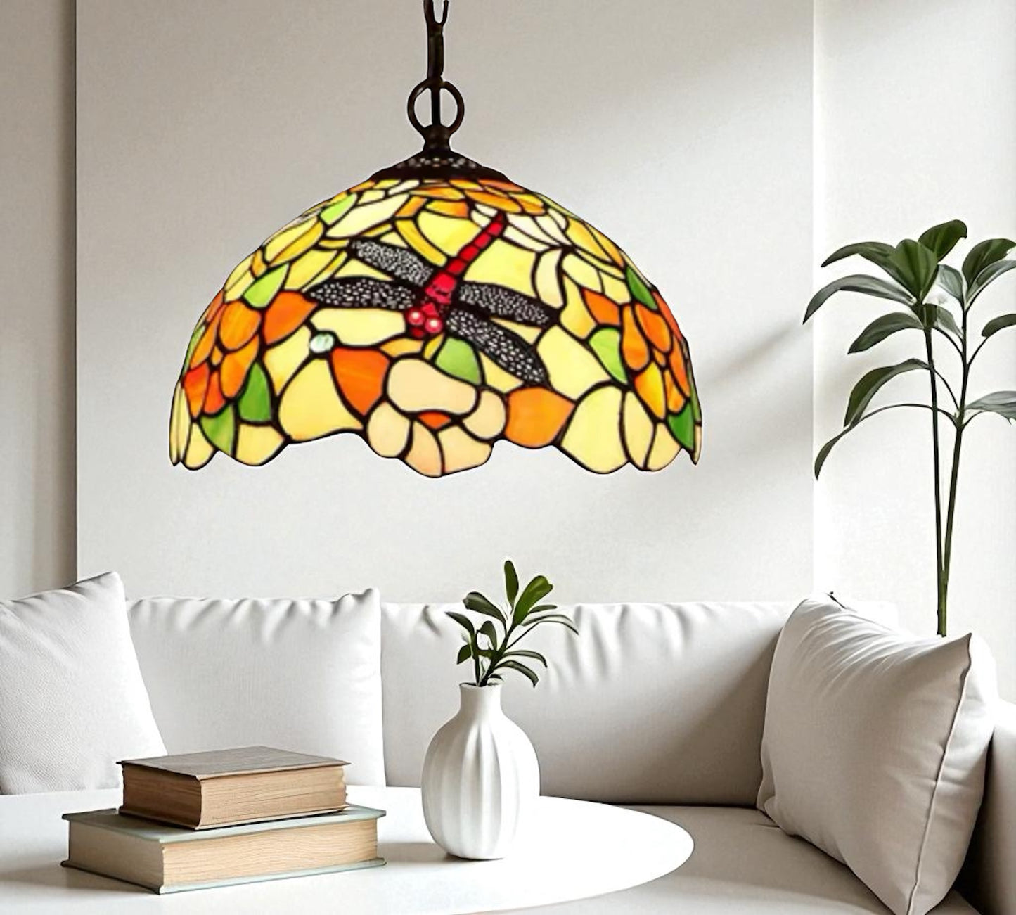 CDH 12" Tiffany Pendant Lamp 30cm shade (12043C)