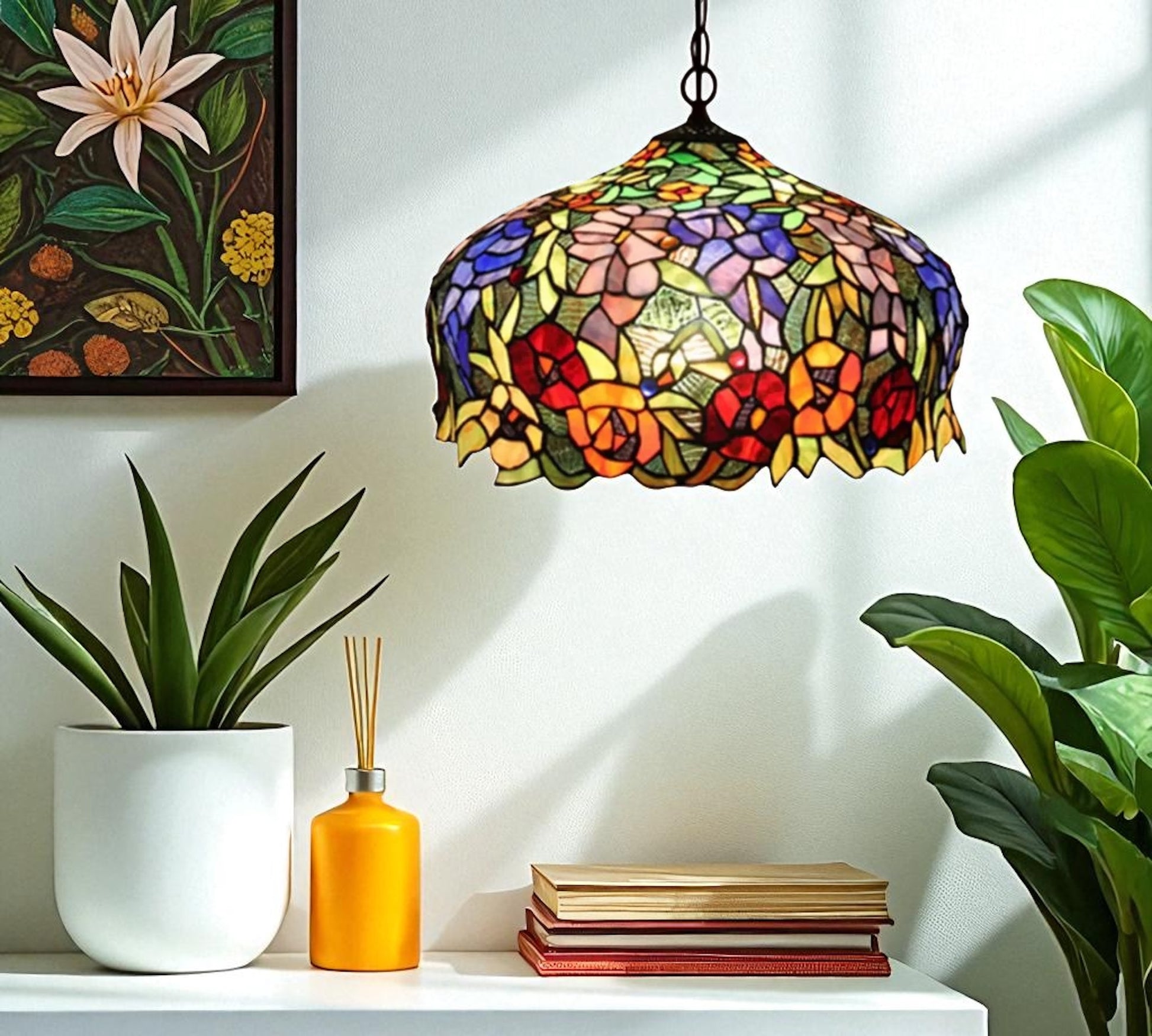 CDH 12" Tiffany Pendant Lamp 30cm shade (12054C)