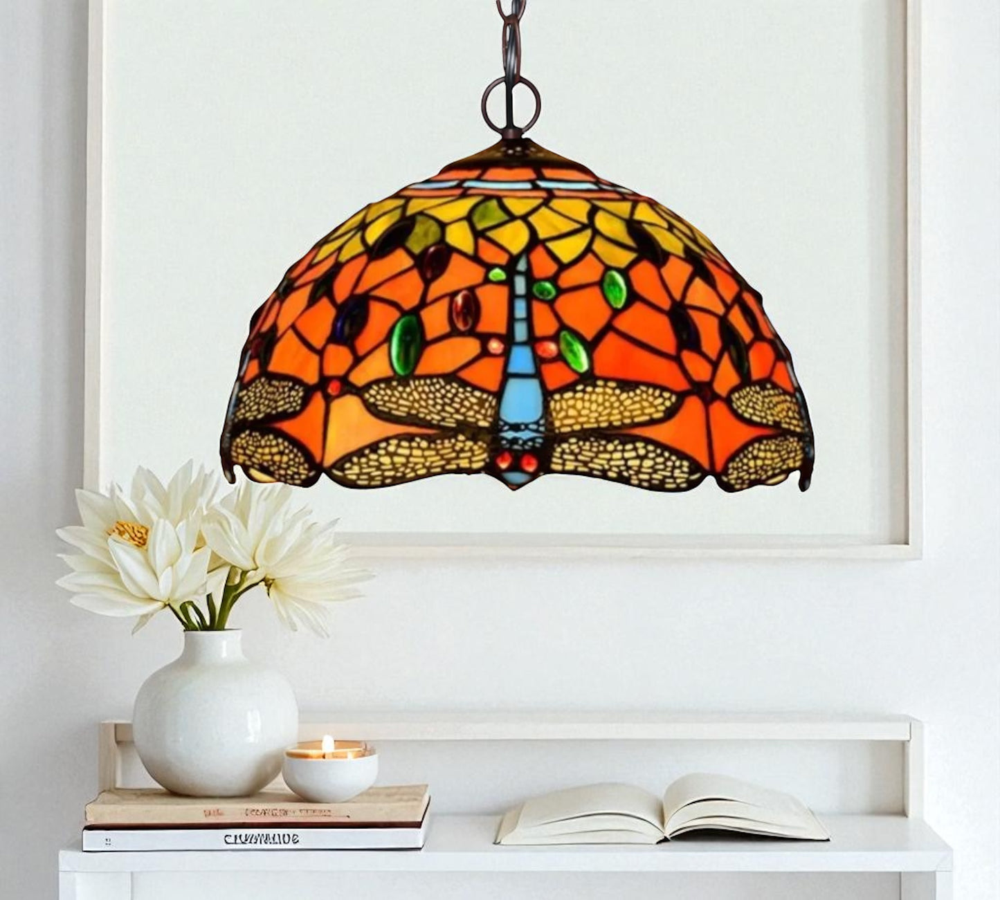 CDH 12" Tiffany Pendant Lamp 30cm shade (12062C)