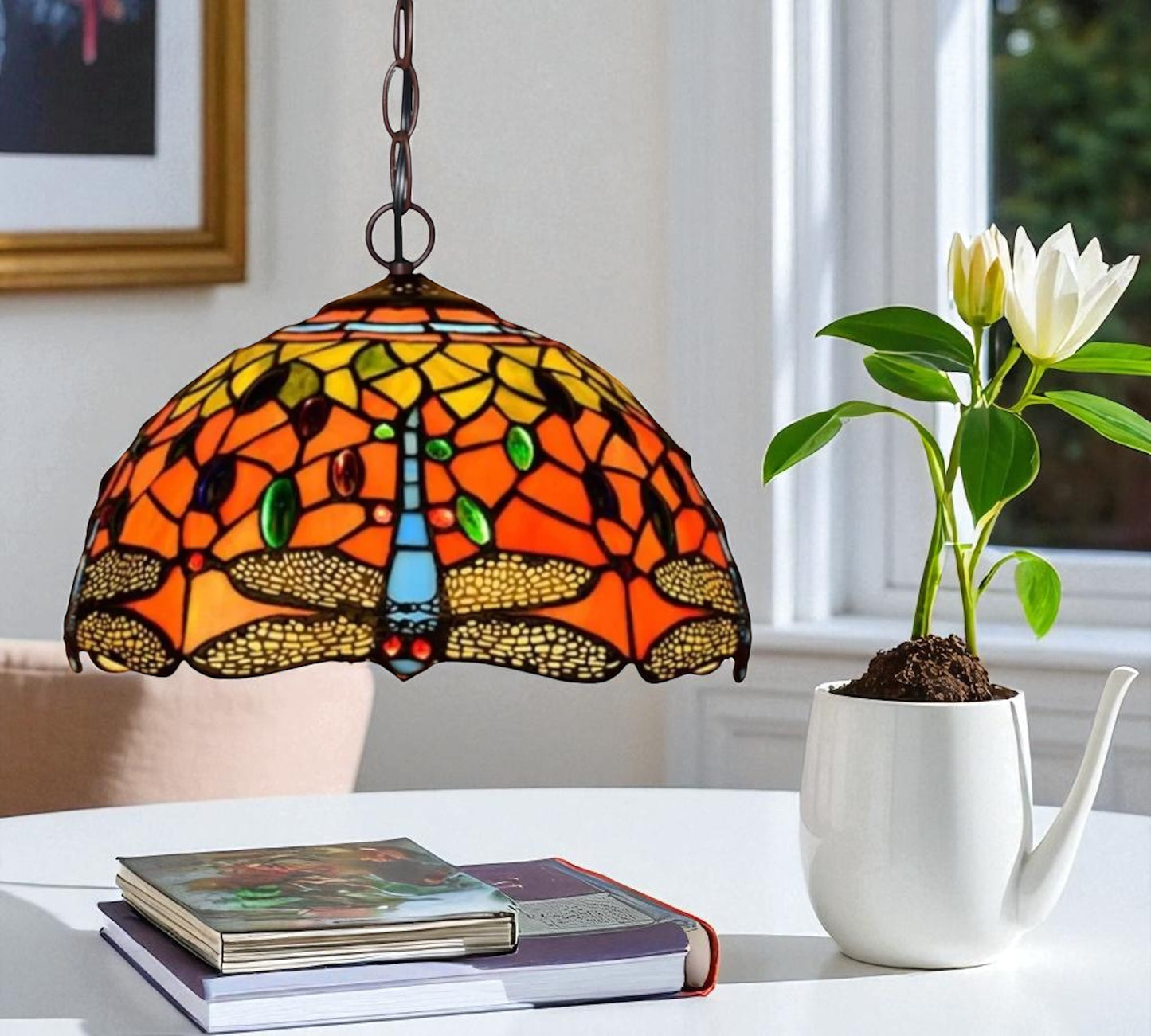 CDH 12" Tiffany Pendant Lamp 30cm shade (12062C)