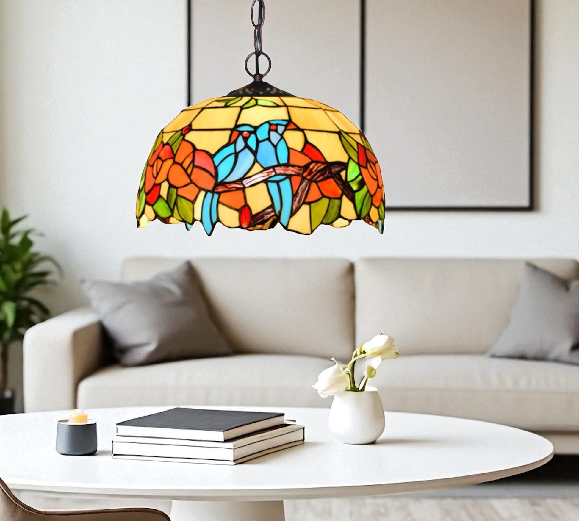 CDH 12" Tiffany Pendant Lamp 30cm shade (12064C)