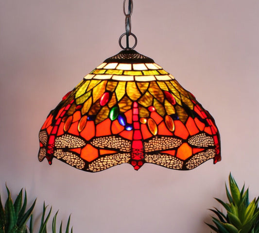 CDH 12" Tiffany Pendant Lamp 30cm shade (12076TC)