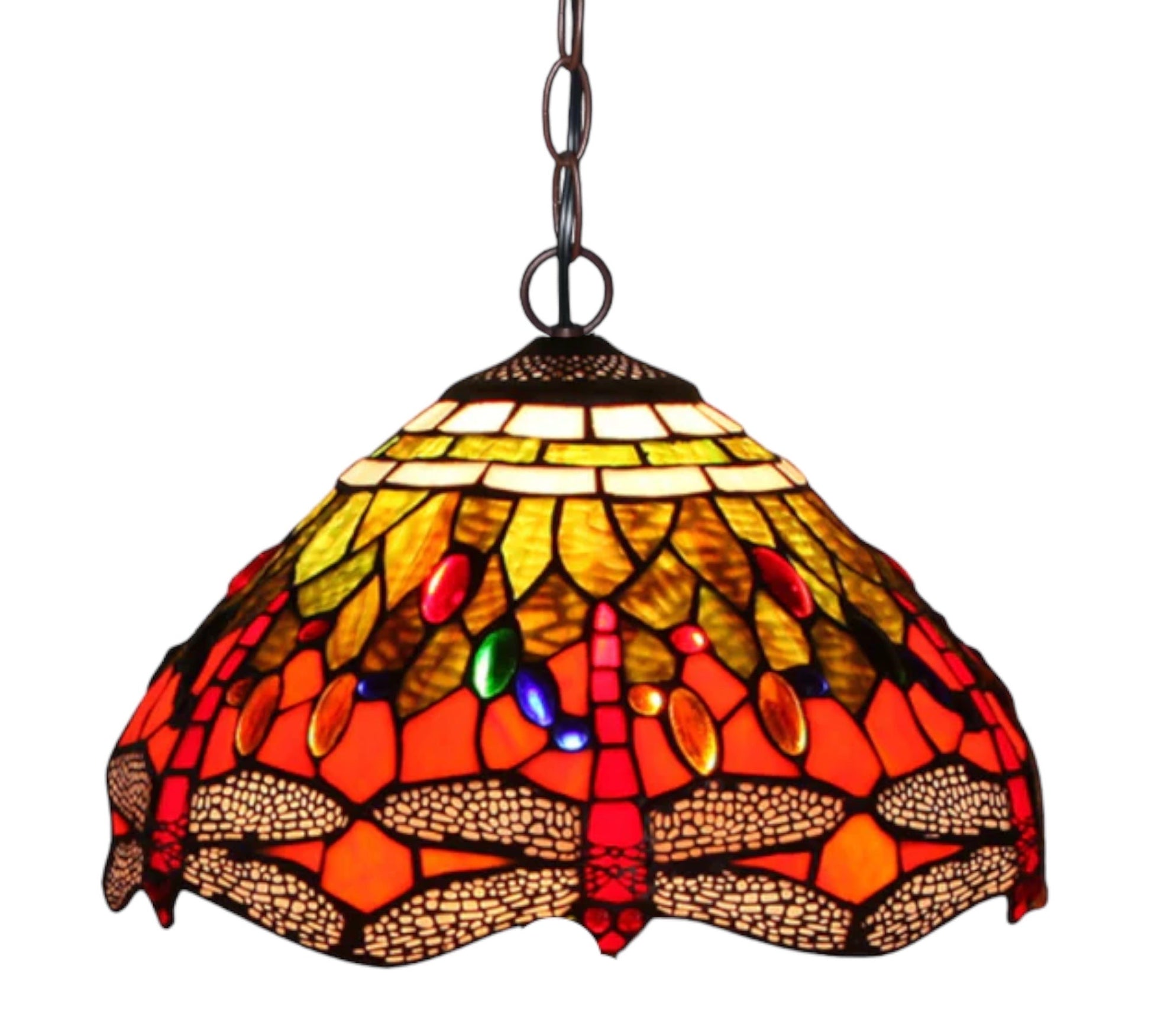 CDH 12" Tiffany Pendant Lamp 30cm shade (12076TC)