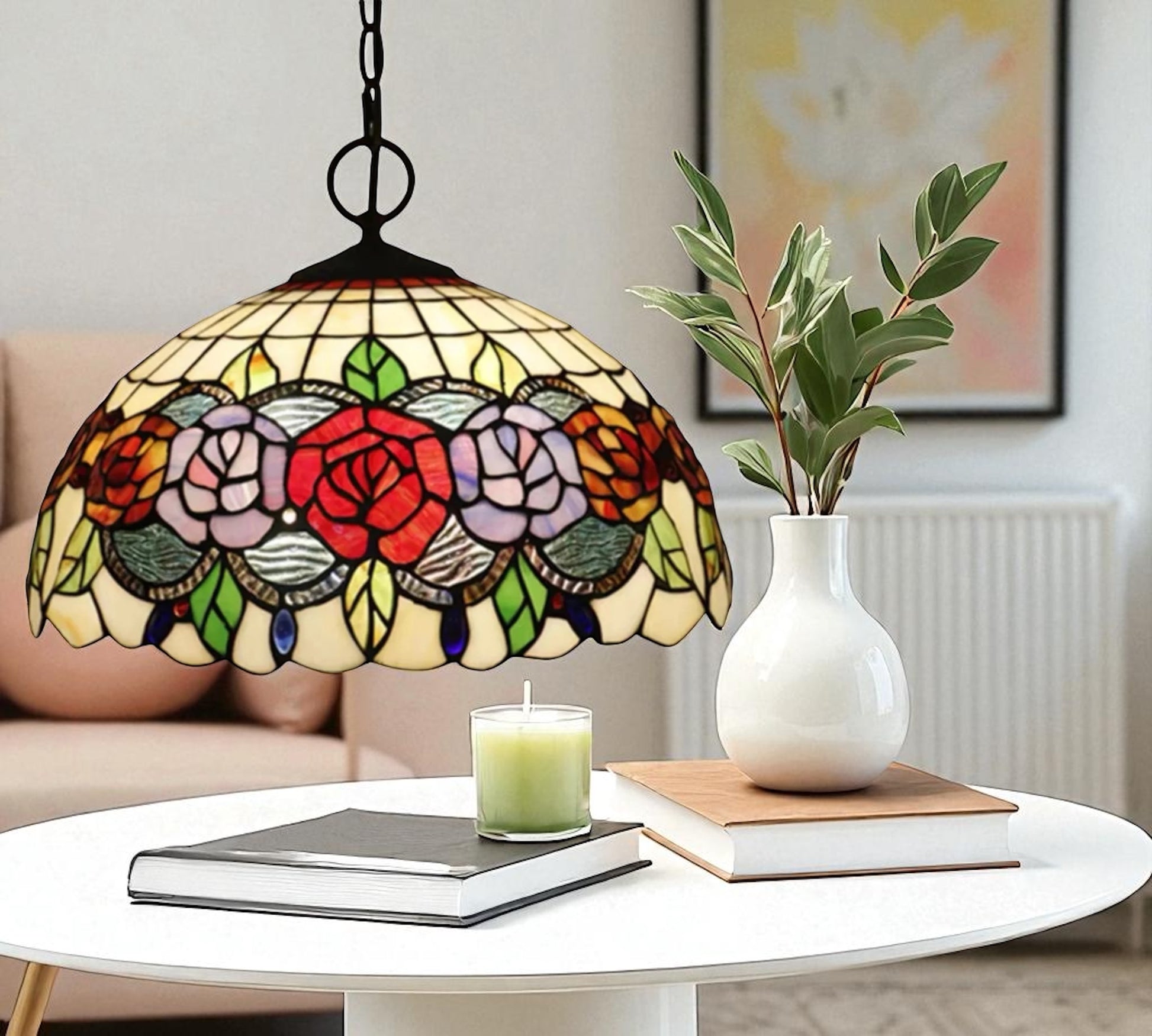 CDH 12" Tiffany Pendant Lamp 30cm shade (12081C)