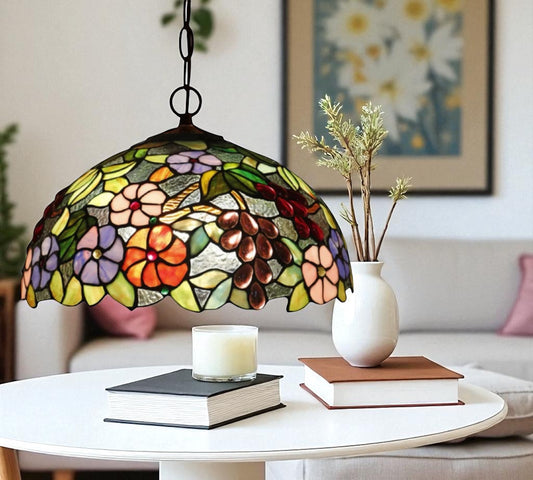 CDH 12" Tiffany Pendant Lamp 30cm shade (12083C)