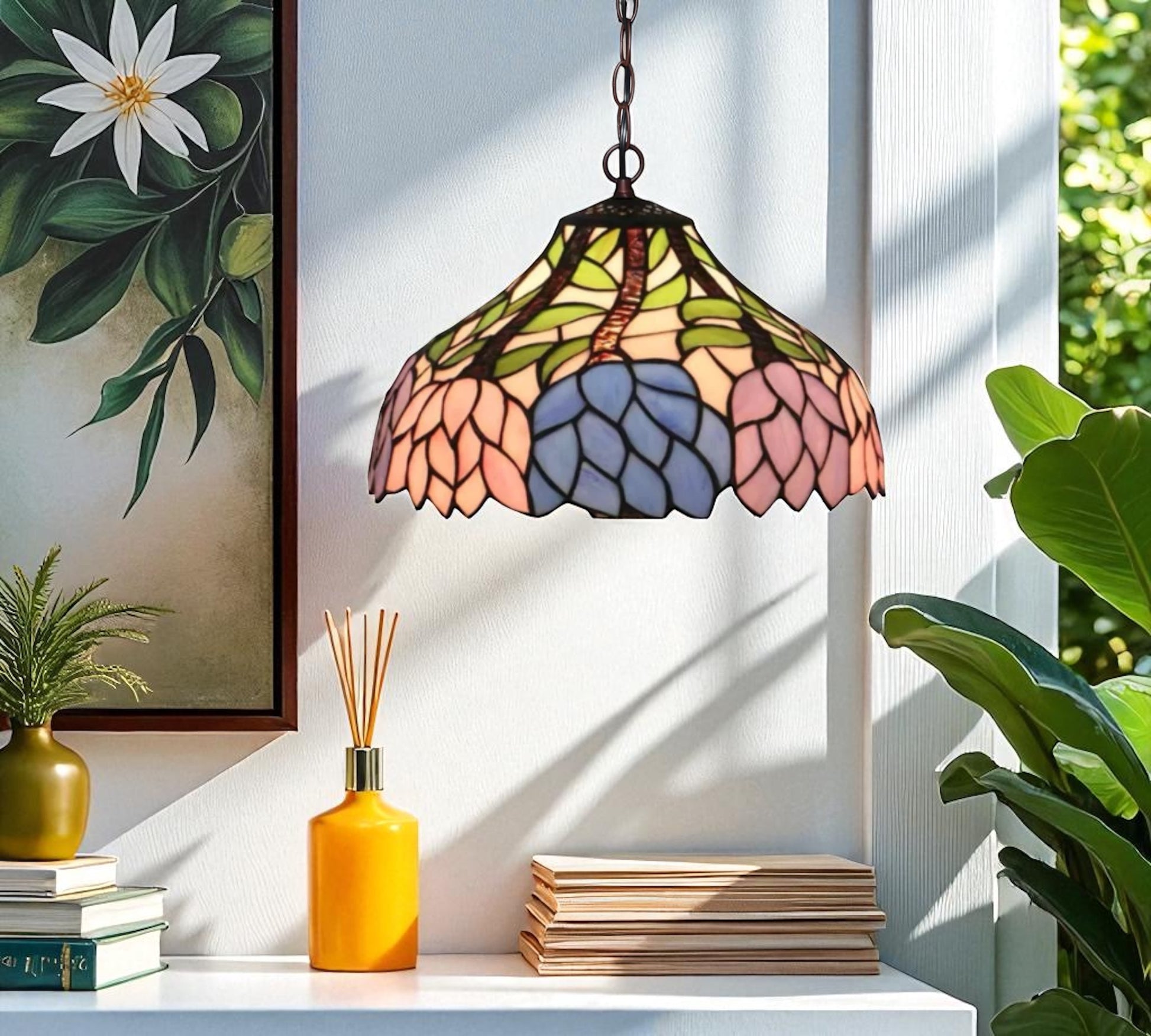 CDH 12" Tiffany Pendant Lamp 30cm shade (12085C)