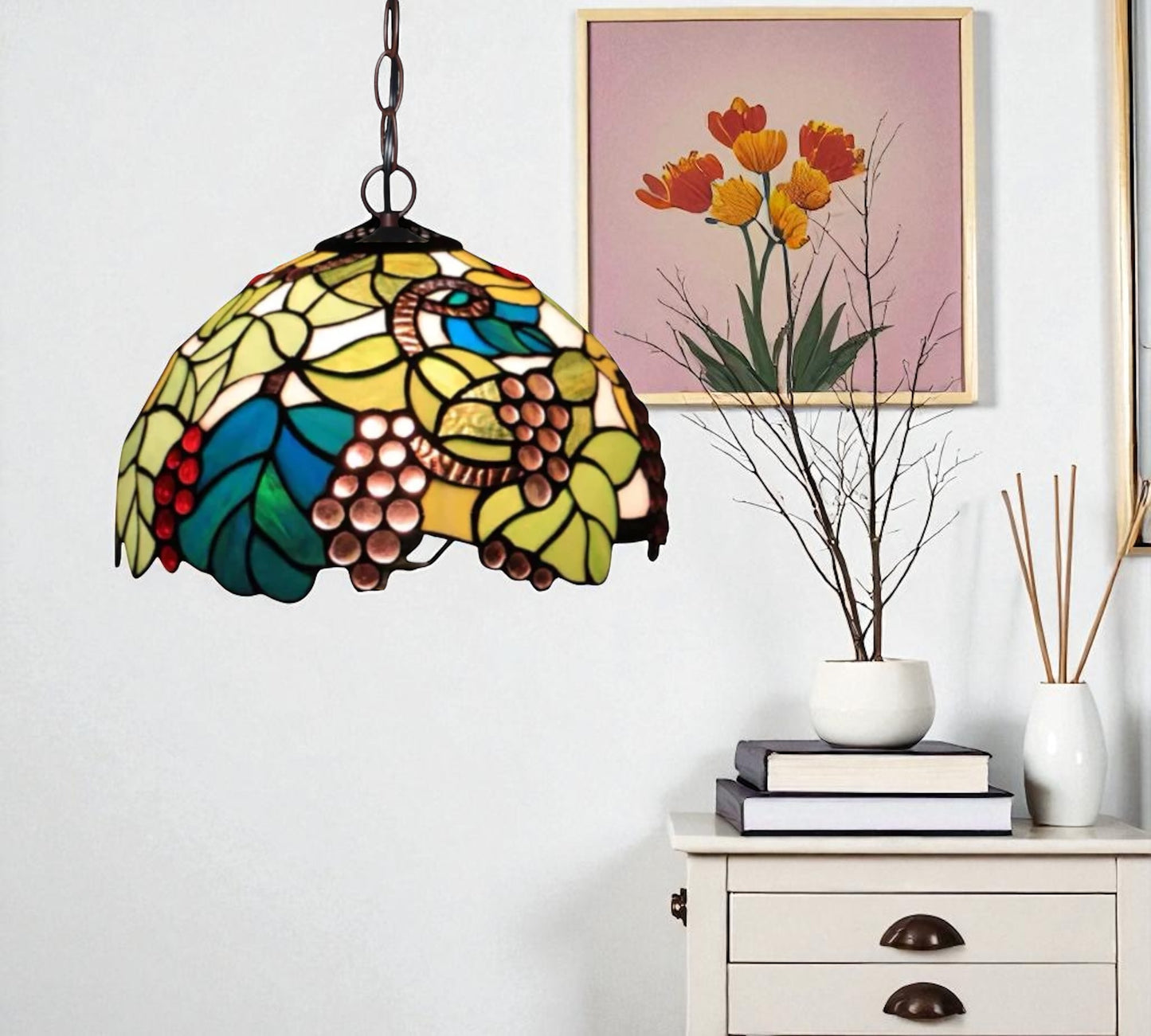 CDH 12" Tiffany Pendant Lamp 30cm shade (12090C)