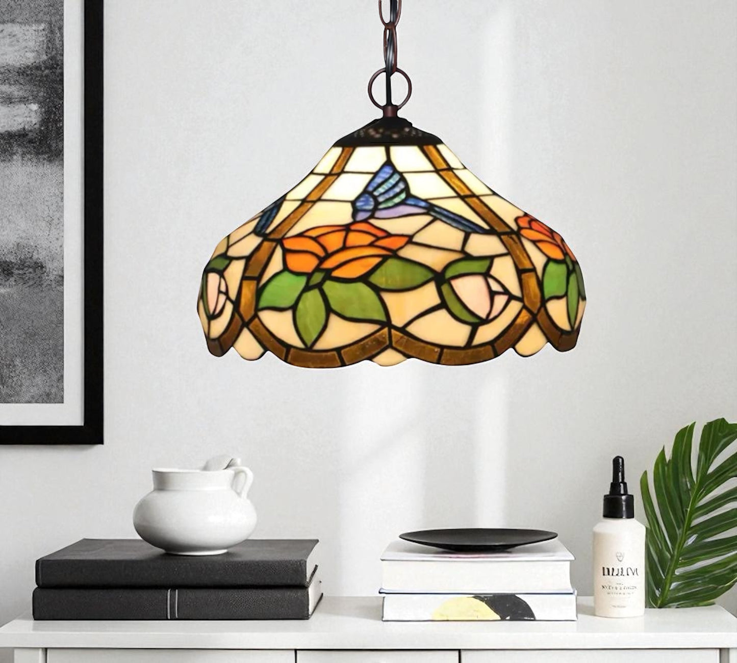 CDH 12" Tiffany Pendant Lamp 30cm shade (12092C)