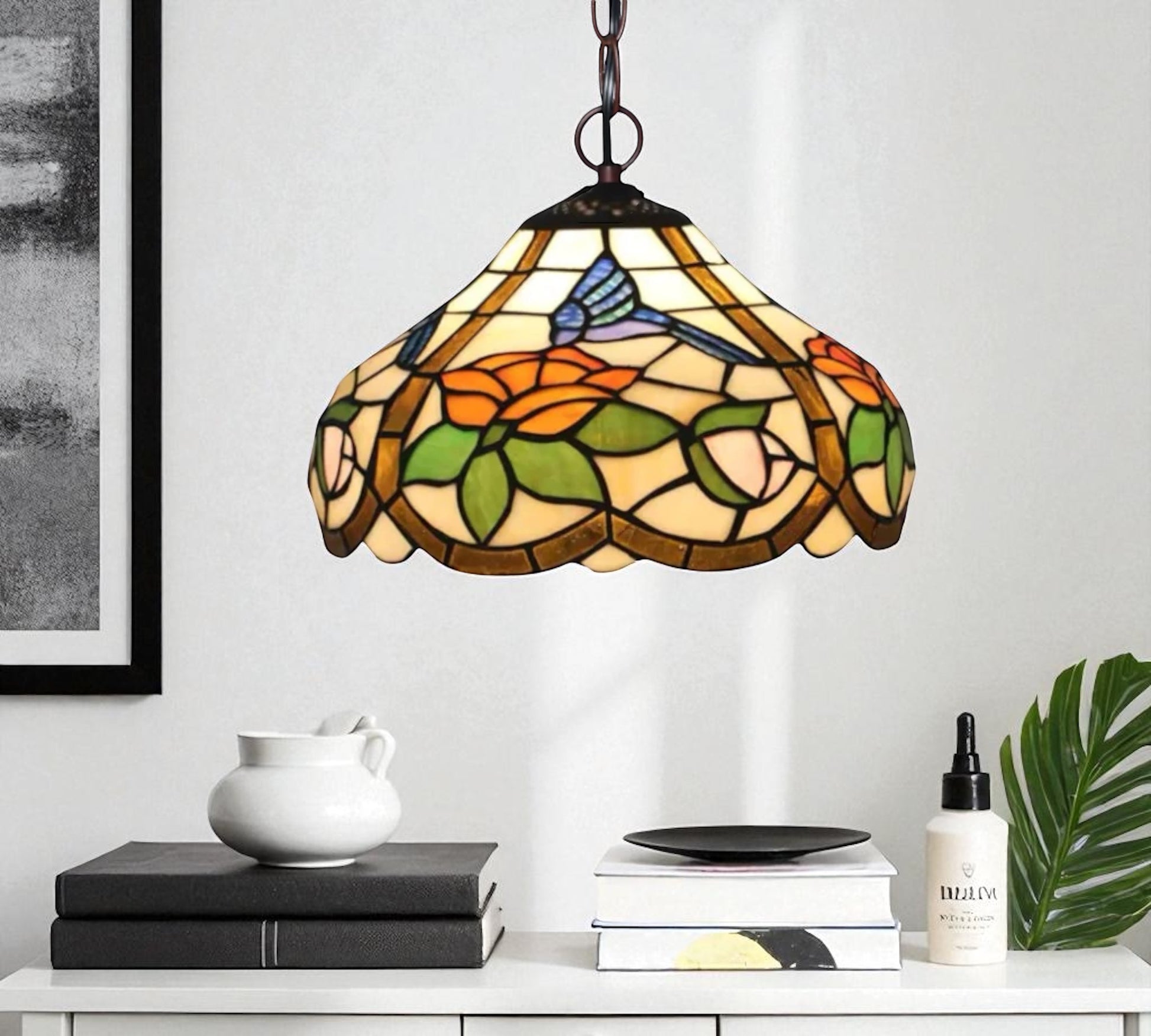 CDH 12" Tiffany Pendant Lamp 30cm shade (12092C)