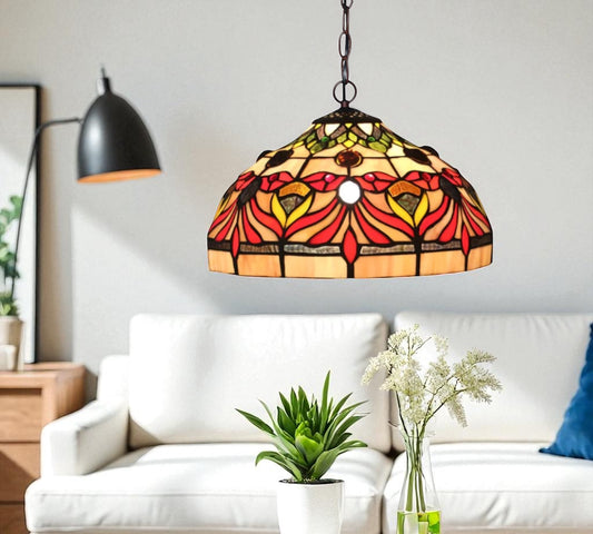 CDH 12" Tiffany Pendant Lamp 30cm shade (12093C)