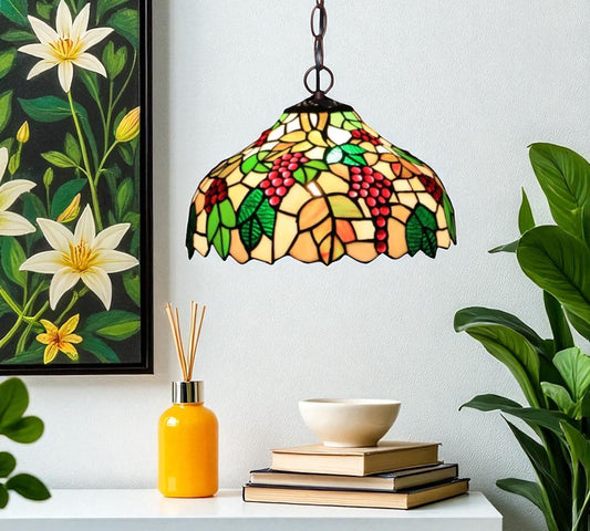 CDH 12" Tiffany Pendant Lamp 30cm shade (12095C)