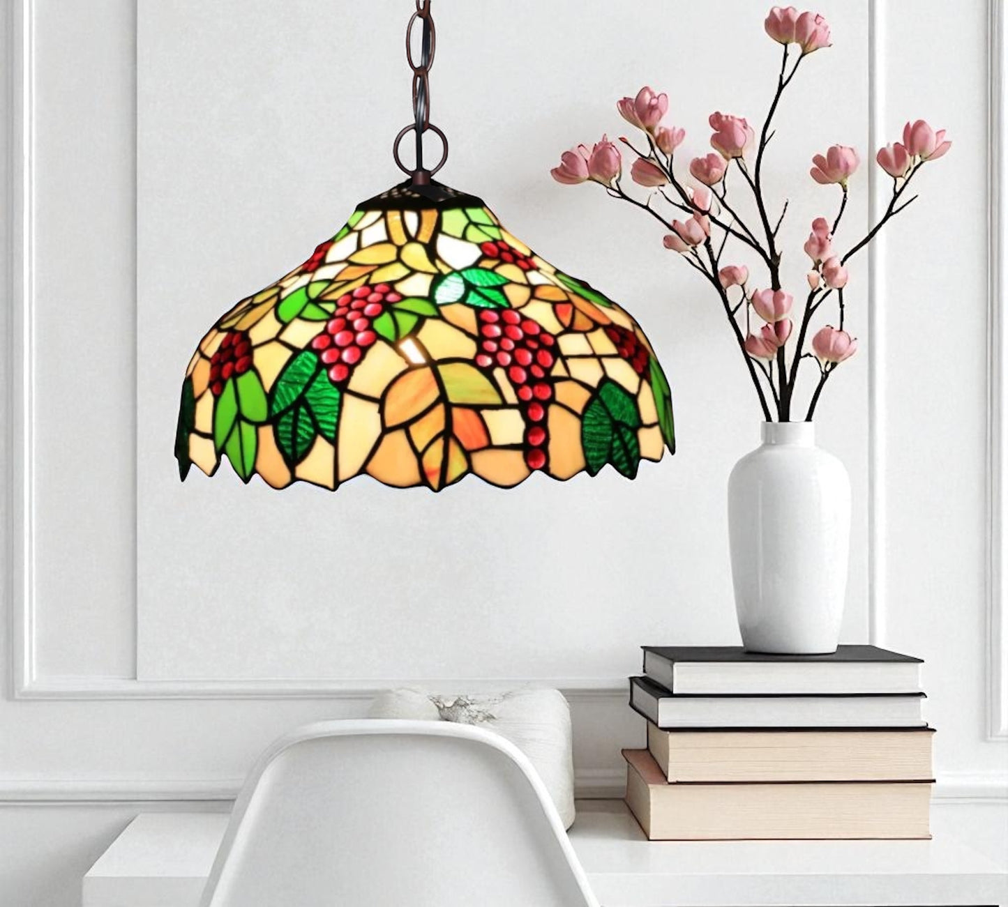 CDH 12" Tiffany Pendant Lamp 30cm shade (12095C)