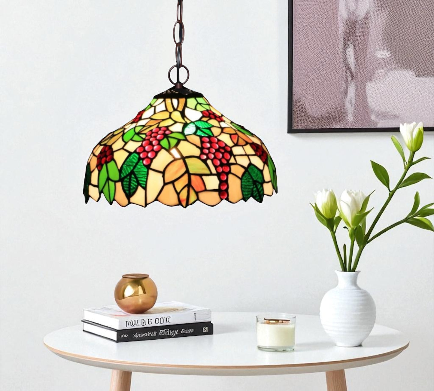 CDH 12" Tiffany Pendant Lamp 30cm shade (12095C)