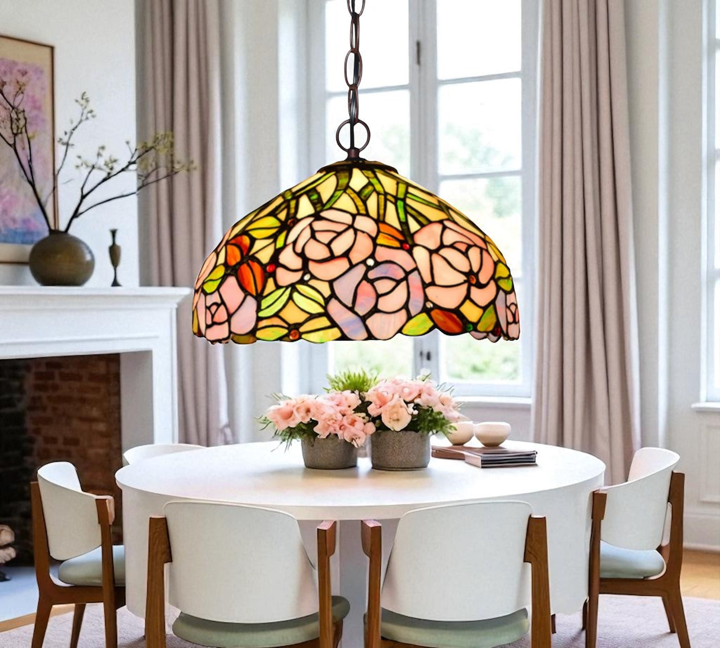 CDH 12" Tiffany Pendant Lamp 30cm shade (12098C)