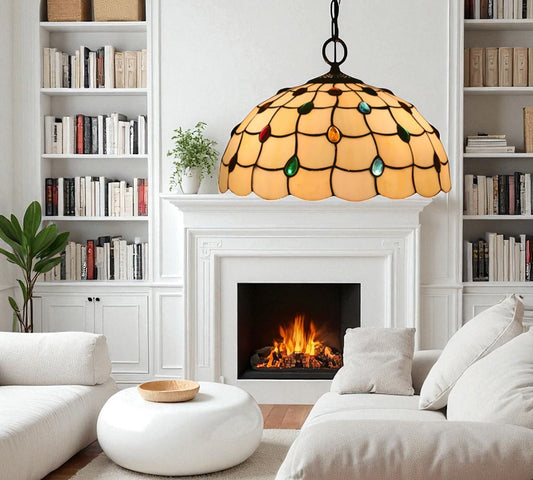 CDH 12" Tiffany Pendant Lamp 30cm shade (12103C)