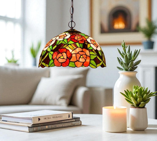 CDH 12" Tiffany Pendant Lamp 30cm shade (12703C)