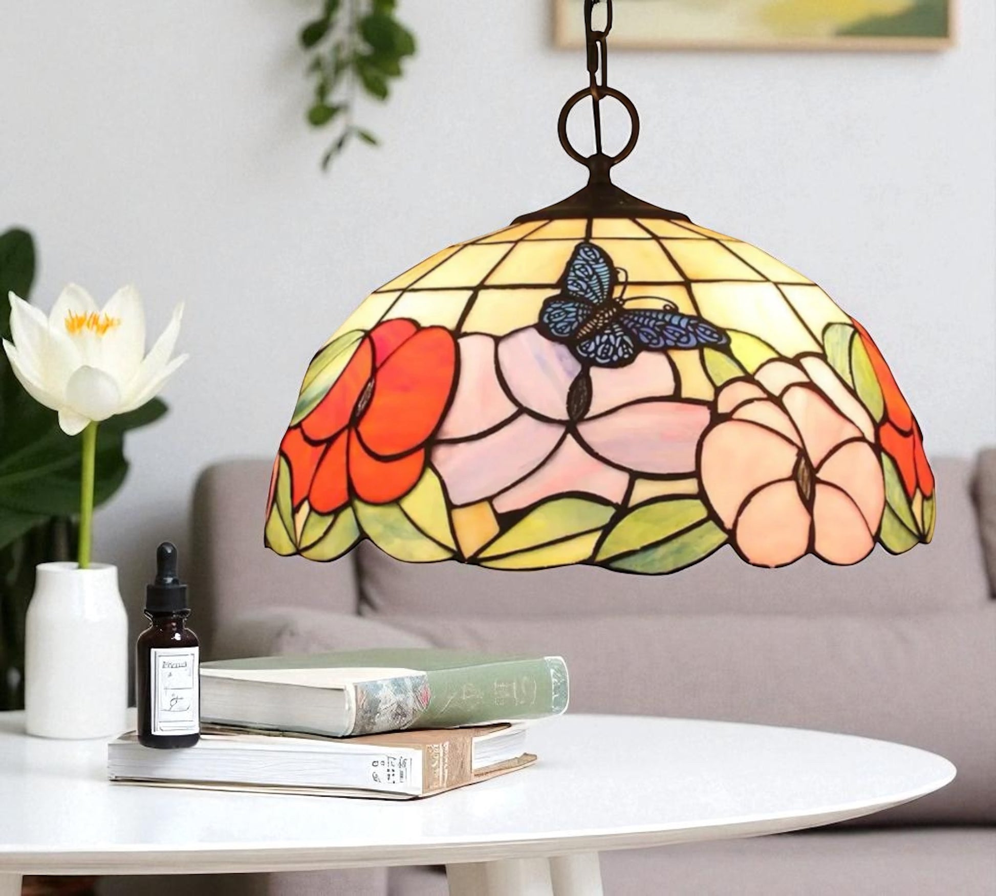 CDH 12" Tiffany Pendant Lamp 30cm shade (12704C)