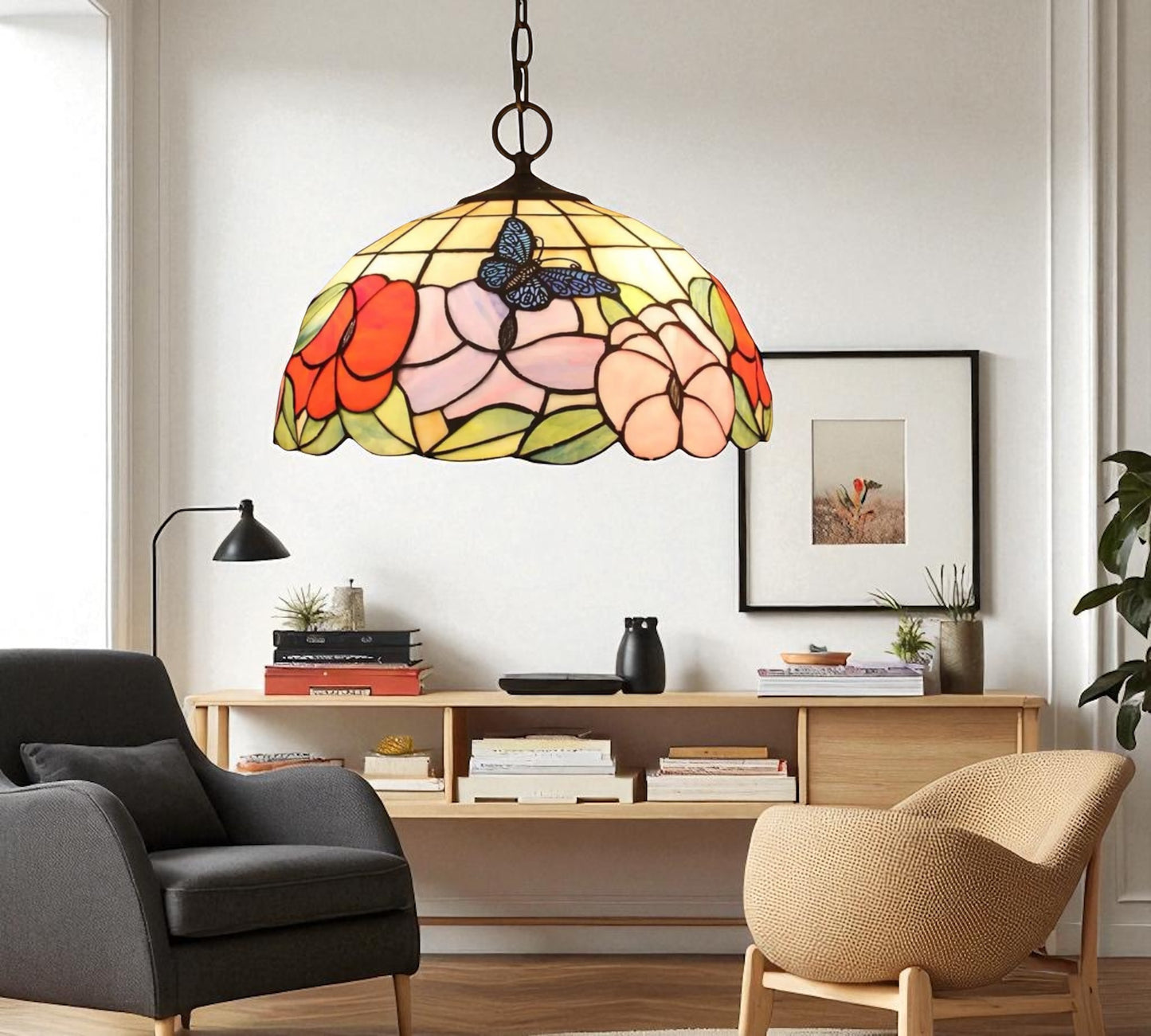 CDH 12" Tiffany Pendant Lamp 30cm shade (12704C)