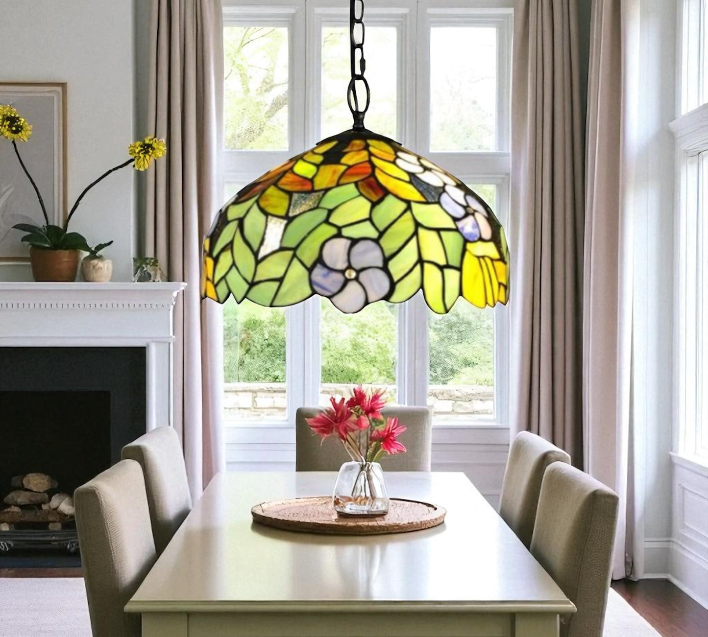 CDH 12" Tiffany Pendant Lamp 30cm shade (12714C)
