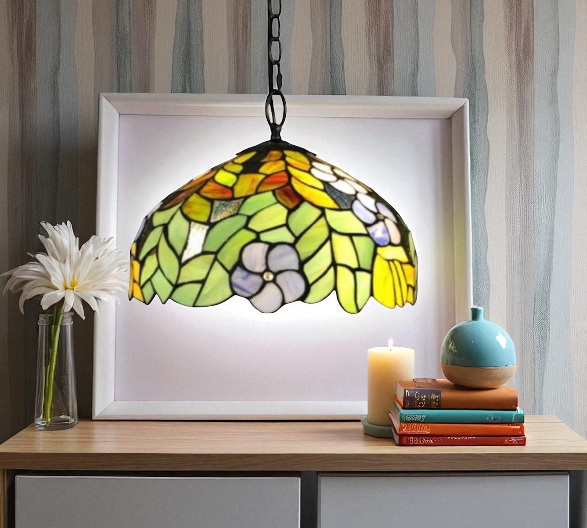 CDH 12" Tiffany Pendant Lamp 30cm shade (12714C)