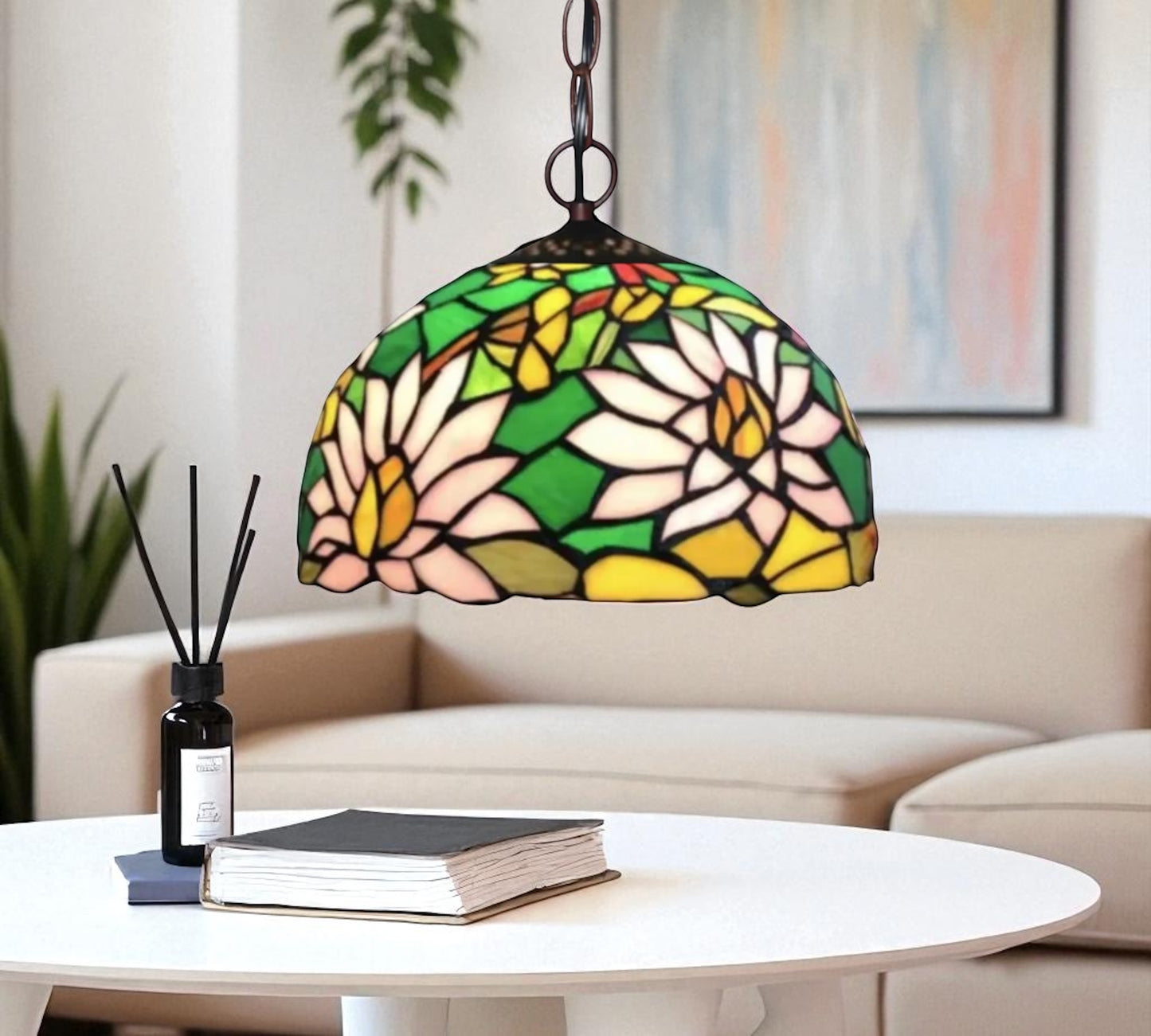 CDH 12" Tiffany Pendant Lamp 30cm shade (12715C)
