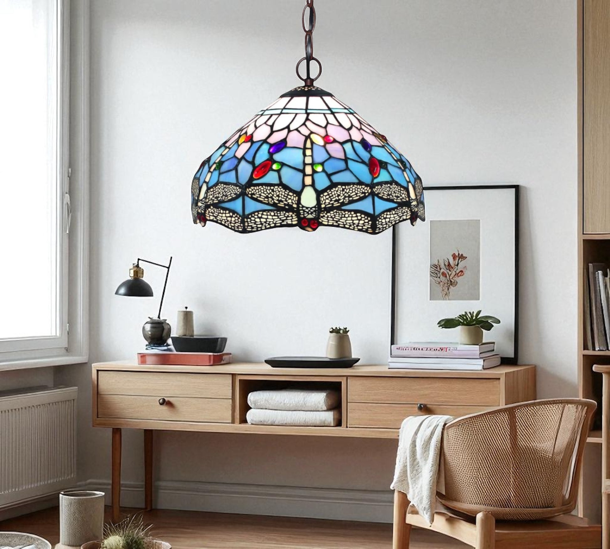CDH 12" Tiffany Pendant Lamp 30cm shade (12723C)