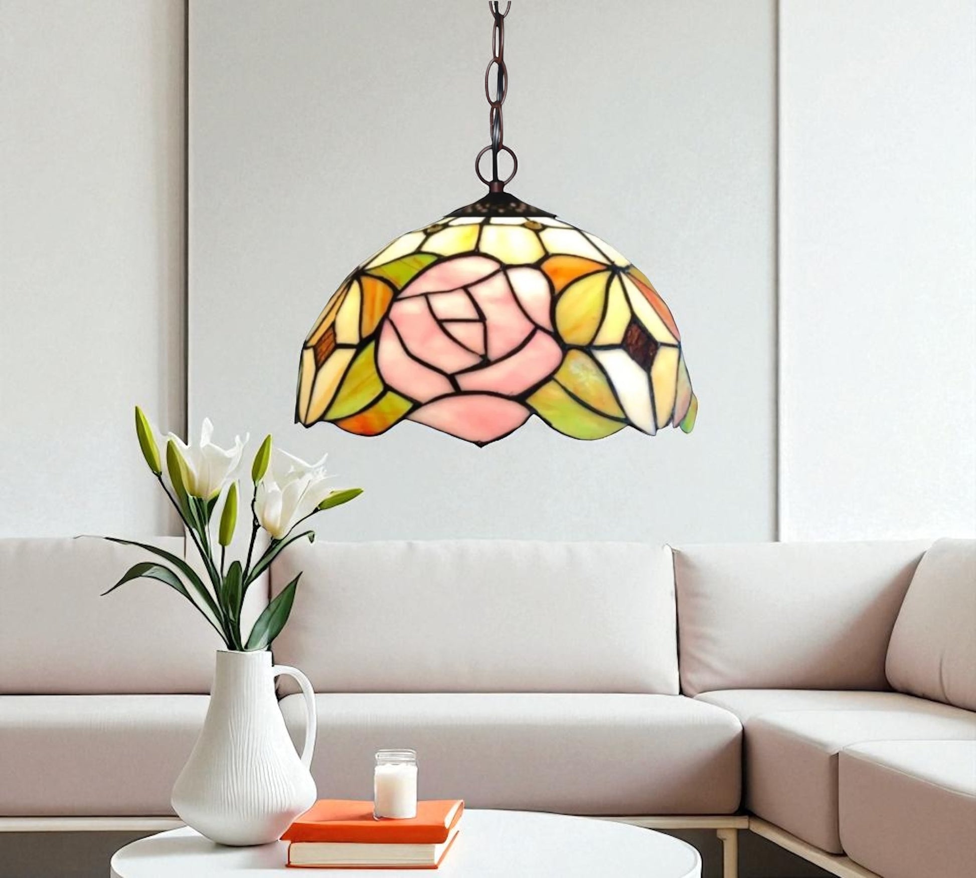 CDH 12" Tiffany Pendant Lamp 30cm shade (12723C)