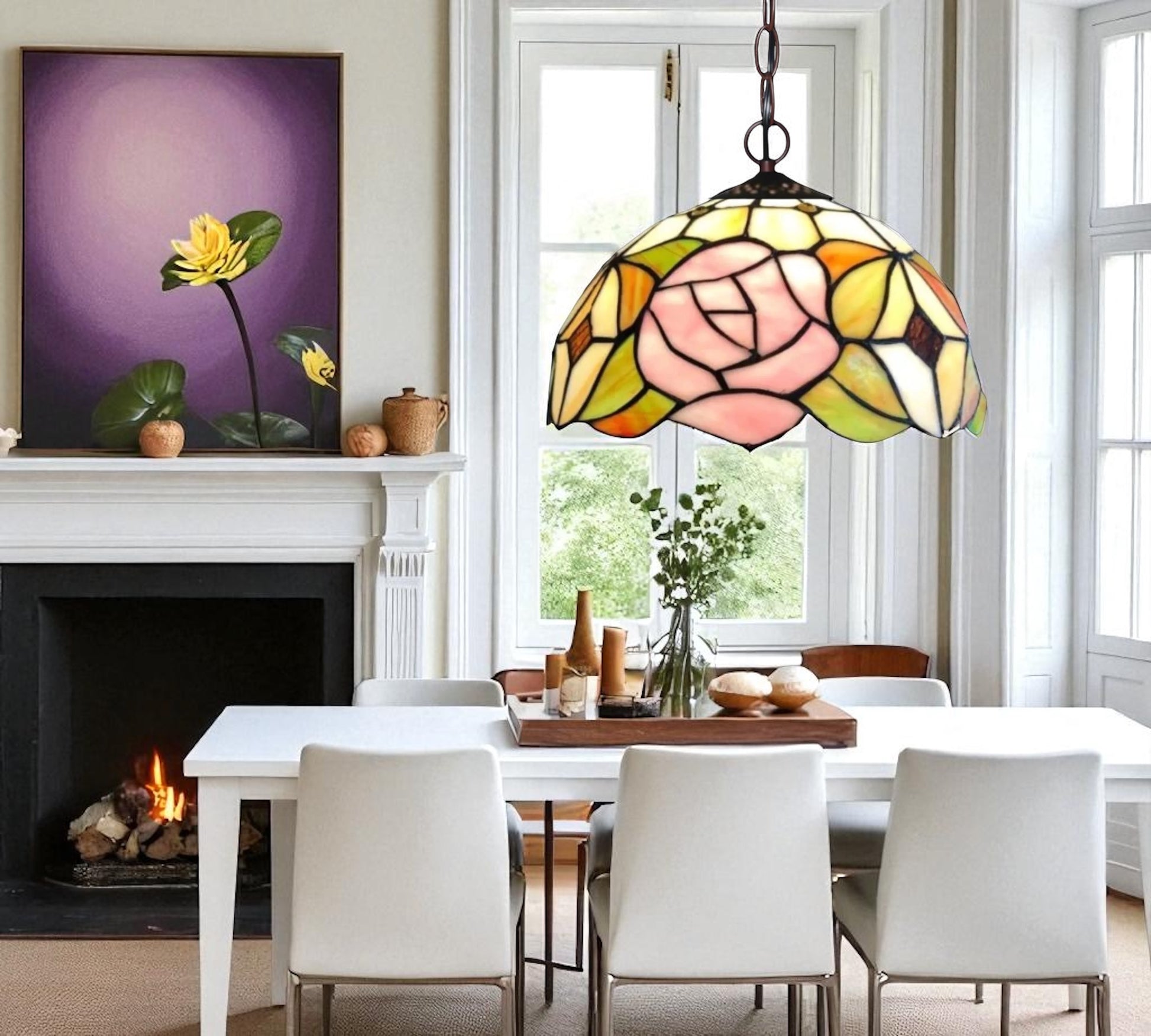 CDH 12" Tiffany Pendant Lamp 30cm shade (12723C)